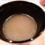 鮨 さかい - 味噌汁