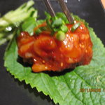 韓美食 オンギージョンギー - イカキムチ