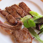 鉄板焼 千鳥 - イベリコ豚　　仔羊　　サーロインステーキ