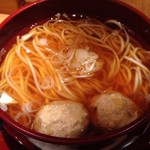 稲庭うどんとめし 金子半之助 - 鶏つくねうどん