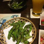 宮崎地鶏炭火焼 車 - 枝豆