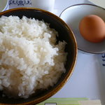 Kii Furusato Mura - 【卵かけご飯　３００円】ご飯は茶碗に好きなだけ盛れます