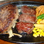 ステーキ。山 - 料理
