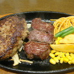 ステーキ。山 - 料理