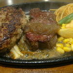 ステーキ。山 - 料理