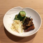 うを徳 - 神西湖 天然鰻 うざく + 毛蟹