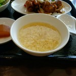 中華菜香房・延 - 日替わりランチAの玉子スープ