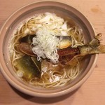 うを徳 - 毛蟹と鮎のうどん