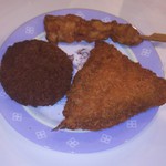 ディオ - アジフライ、メンチカツ、鶏唐揚串 税抜 各47円(2017.10.02)