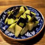 にほん酒と肴 酔音 - 水茄子塩マリネ  500円
      