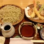 蕎麦料理 すみや - 天使の海老天せいろ。