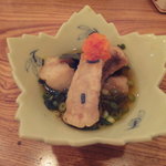 小石川 かとう - 本日のお通し（アマダイの南蛮漬け）