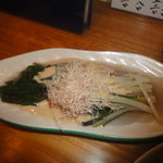 小石川 かとう - 山菜かたくり胡麻だれ掛け