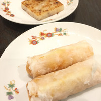菜香新館 - 元祖海老のウエハース巻き揚げ¥580 
                    大根もち¥380