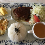 レストラン マロン - マロン風ハンバーグ（¥950）