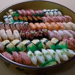 寿司一代 - 生寿司６人前＋蒸し海老・えんがわ