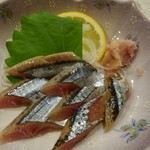 亀萬 - 秋刀魚のお造り