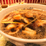 味奈登庵 - #食べログ的に撮るとこうなる。  
      沈んでしまっているけど、肉もねぎもしっかり入っている。