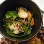 ビストロ　アギャット - 温野菜添えアップ