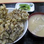 八ヶ岳パーキングエリア（上り線）スナックコーナー - 舞茸天丼(680円)　09.04.05.