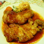 洋食屋ゆうき - ポークステーキは大きなお肉が２枚！