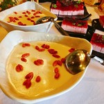 八鶴亭 - 豆花@レモンシロップ、しょうがシロップ、黒蜜が添えられています