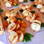 八鶴亭 - バゲットサンドはいろんなポテトサラダ入り