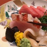 御料理 寺沢 - 皮目を炙り芳ばしい金目鯛