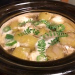 御料理 寺沢 - 穴子､焼茄子､オクラ､二子芋の鍋