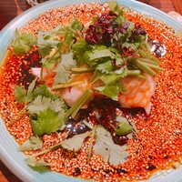 中華旬彩 森本 - たっぷりの胡麻とパクチーが良いアクセント