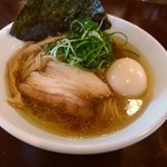 Ramen Dainingu An - 【2017.10.4(水)】味玉塩らーめん(並盛・150g)750円