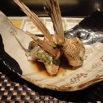 くすのき - 尾鷲の一本釣りの真鯛、漬け焼き蒸し（絶品）