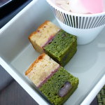 エキ・バー＆グリル - 抹茶と桜のパンドジェーヌ