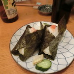 季節料理 なみき - 「おにぎり」鮭・明太子　各160円