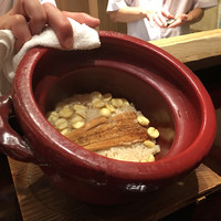 研覃 ほりべ - 穴子と蓮の実のご飯