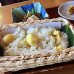 竹風堂 - 山里定食。 栗おこわの量は大、小と変更出来ます！
