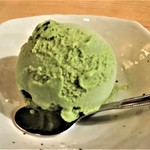 Matcha ice cream made by Ono Farm in Totsuka