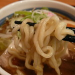 優勝軒 - 野菜たっぷりつけ麺(大)(850円)　※つけ汁につけた麺