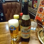 Hakushaku tei - 大宮ナポリタンセットのビール