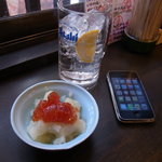 立呑亭 帆立屋 - 筋子おろしと酎ハイ