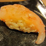 すゝき野 鮨金 - 南蛮海老昆布〆