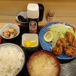 松亭 - 鶏唐揚げ定食