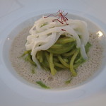 Seta - スパゲッティ　コウイカ、サフラン、パセリ