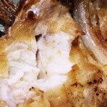 Ooshima - 真鯛かぶとかまの塩焼きのアップ