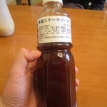 ステーキハウス寿楽 - オリジナルのステーキソース