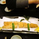 蕎麦処 葉山 鰹  - あなご一本揚げ