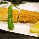 蕎麦処 葉山 鰹  - あなご揚げアップ