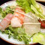 蕎麦処 葉山 鰹  - サラダ取り分け