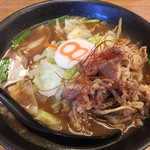 Hachiban Ramen - 野菜牛肉らーめん896円(2017.10)