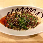 饗 くろ喜 - ＜2017年10月再訪＞秋茄子とローストトマトの汁なし担々麺・1,200円